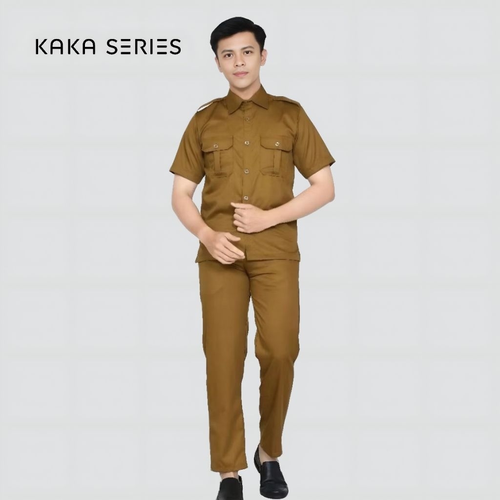 Baju Pdh Pria Khaki Tua Seragam Pns Terbaru Bahan Toyobo Fodu Original