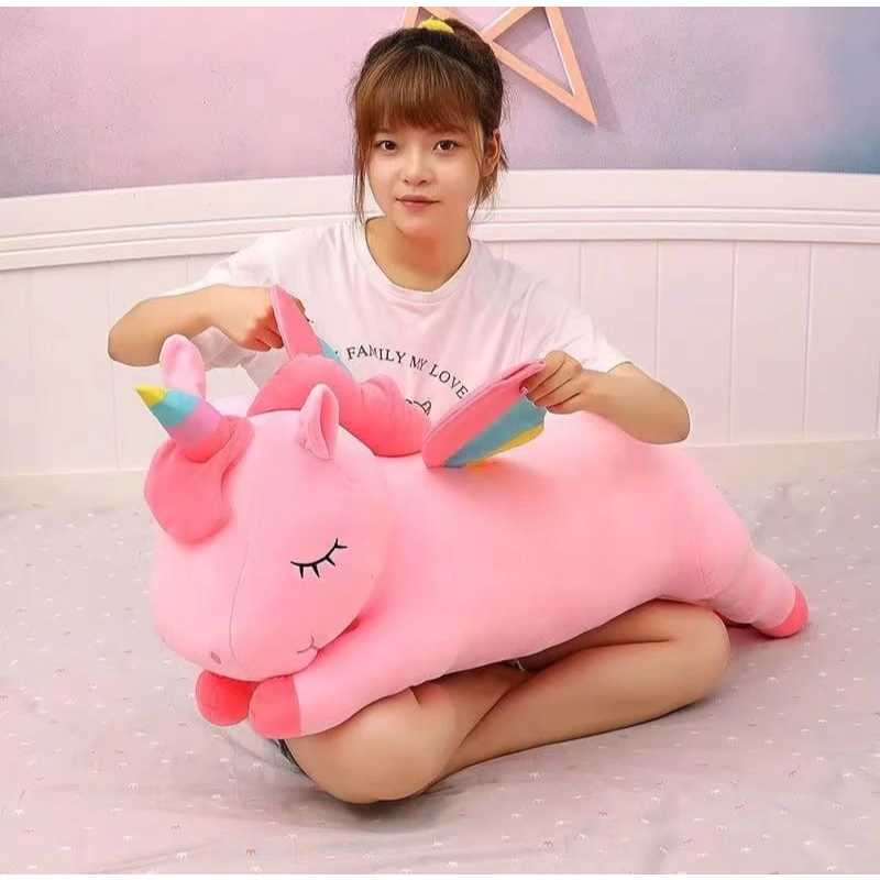 Boneka Unicorn kuda poni jumbo dan halus lembut boneka berlabel SNI