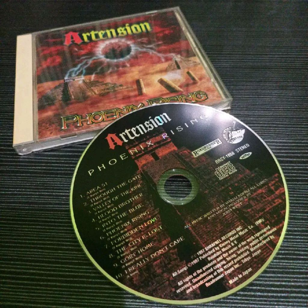 CD ARTENSION - PHOENIX RISING / JAPANESE RELEASES