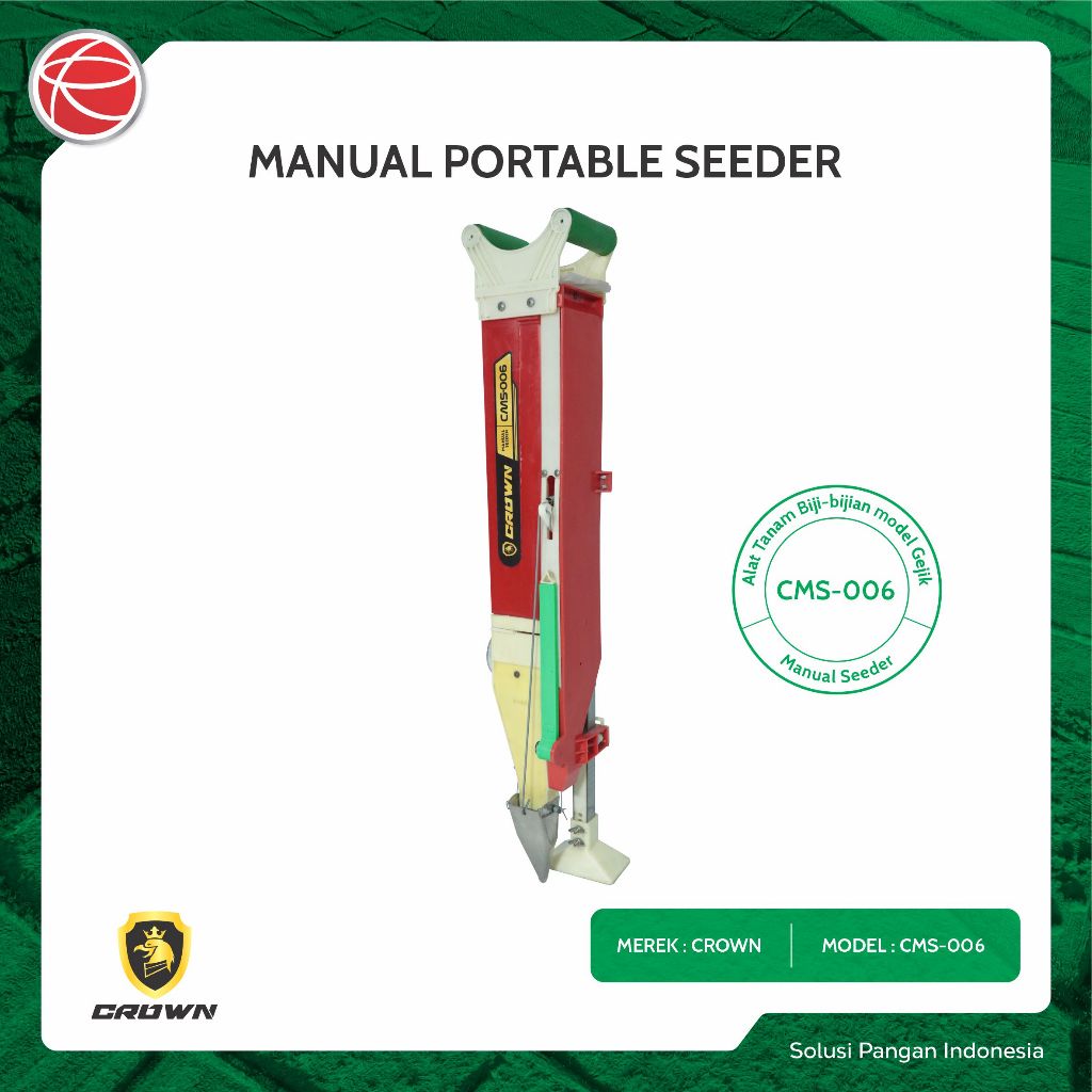 CROWN MULTY SEEDER CMS006 / HAND PUSH SEEDER / ALAT TANAM  JAGUNG KEDELAI KACANG / BIJI BIJIAN / ALA