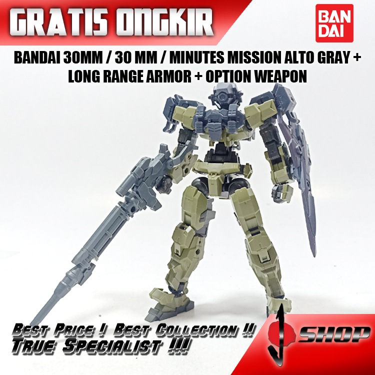 BANDAI 30MM / 30 MM / MINUTES MISSION ALTO GRAY + LONG RANGE ARMOR + OPTION WEAPON 30MM239