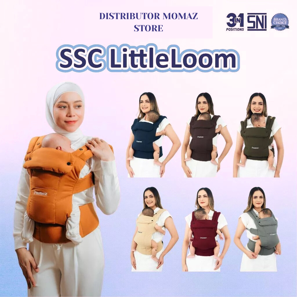 Momaz Gendongan Bayi SSC M Shape 3in1- Gendongan Bayi Newborn - Gendongan M Shape