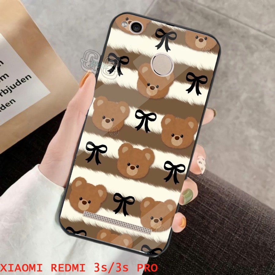 Case Xiaomi Redmi 3/3s/3s Pro [ bear  ] Aneka casing, case, kondom hp, custom case, case aesthetic c