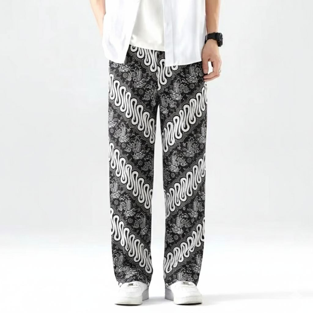 Celana Panjang Pria Wanita Jumbo Kain Katun Rayon Celana Panjang Trend Celana Boim Celana Unisex