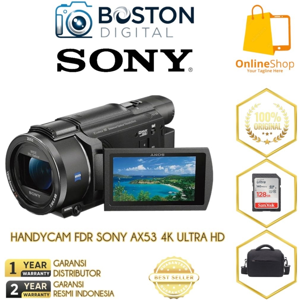 HANDYCAM FDR SONY AX53 4K ULTRA HD / SONY FDR-AX53