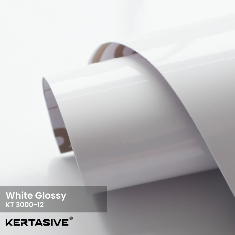 WHITE GLOSSY 3roll - PVC INTERIOR FILM KERTASIVE