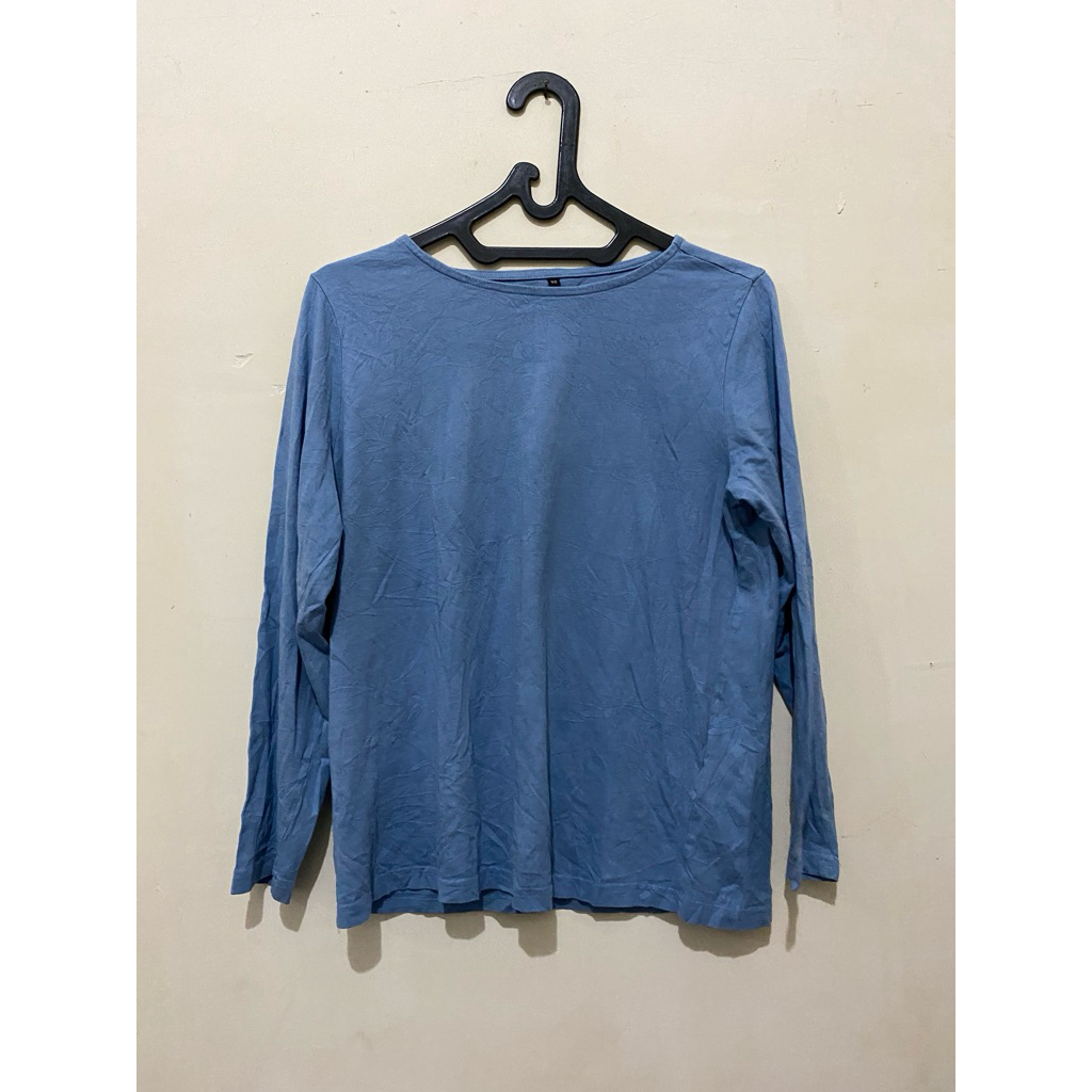 Kaos lengan panjang denim