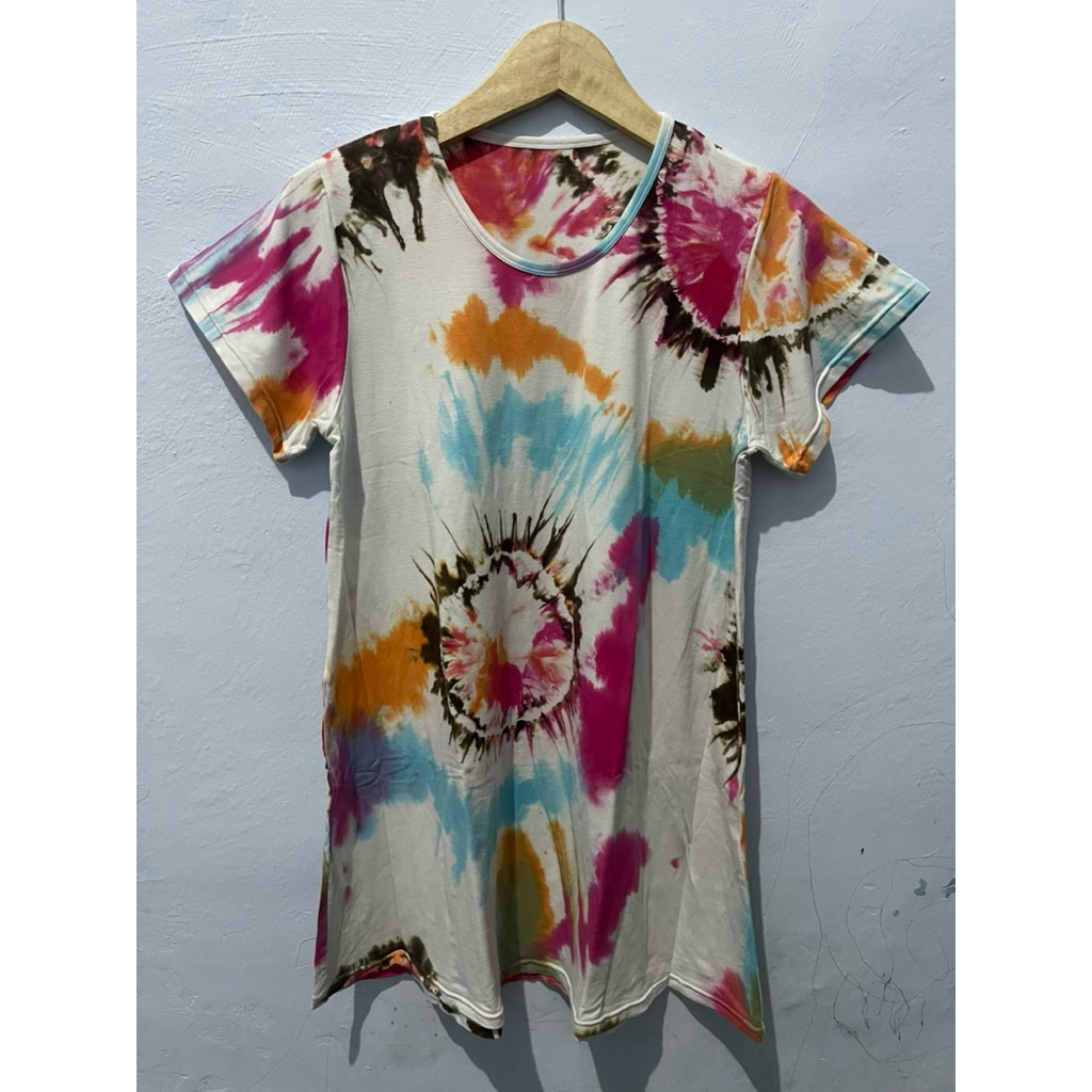 Kaos Semi Dress Tie Dye Second