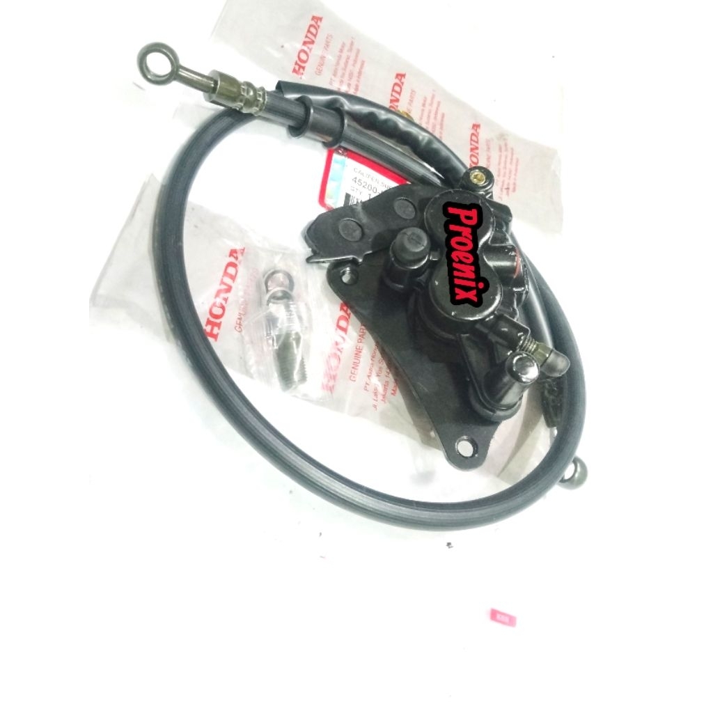 KALIPER+SELANG REM DEPAN HONDA CB150 OLD VERZA MEGA PRO NEW MONO CB150LID CBRLID TIGER REVO TIGER LA