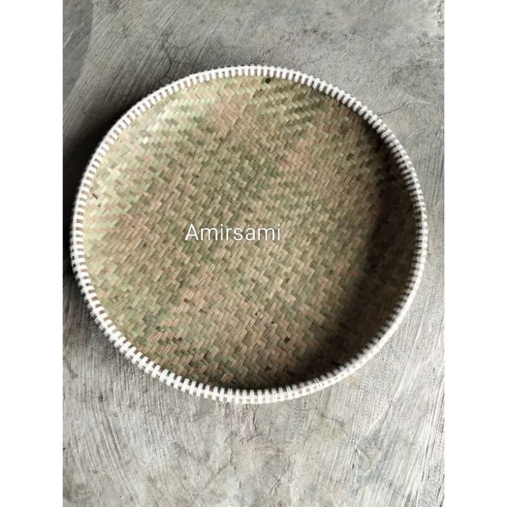TAMPAH 'KULIT BAMBU ASLI' Ukuran Besar 60 CM, NYIRU BAMBU