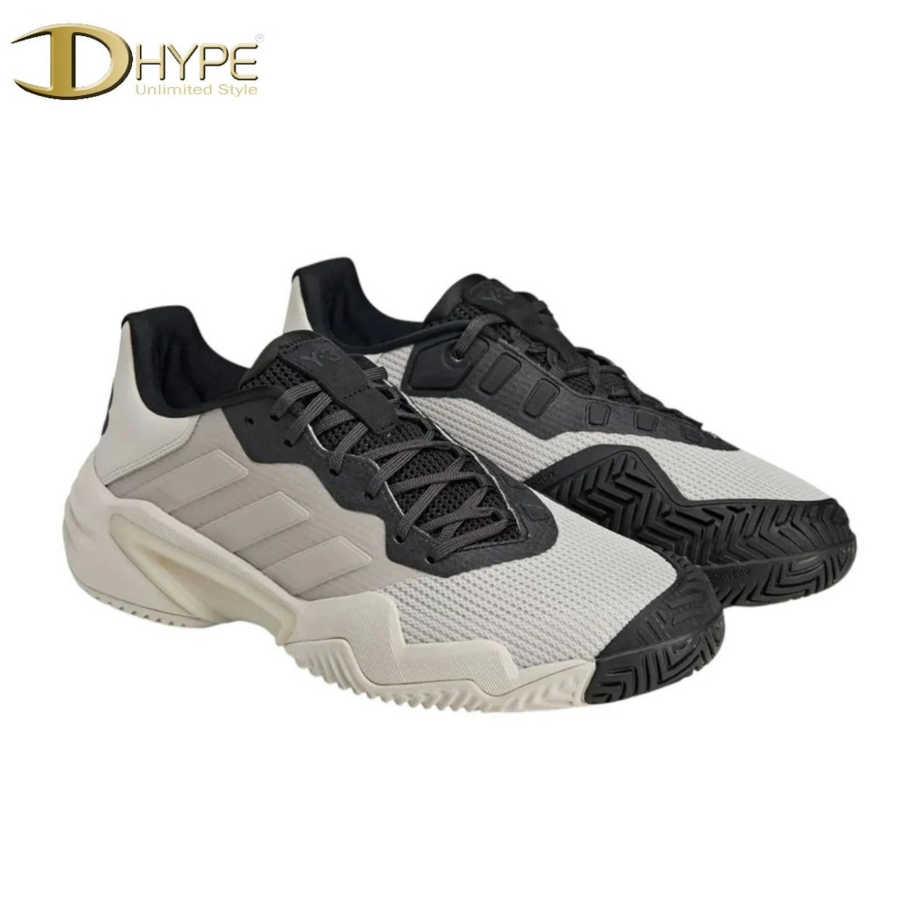 ADIDAS Y-3 BARRICADE 13 ORBIT GREY BLACK 100% ORIGINAL SEPATU TENIS