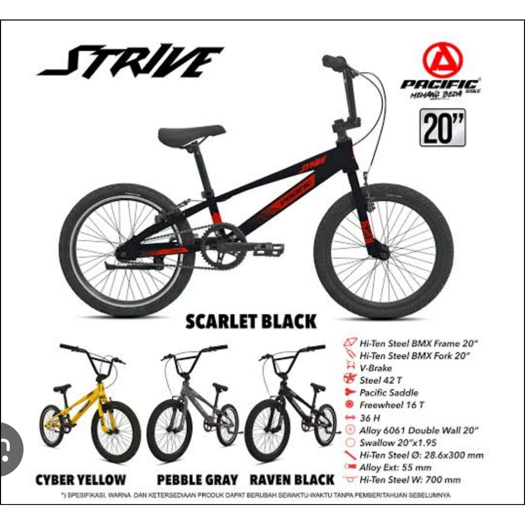 Sepeda Bmx 20 Pasific Strive