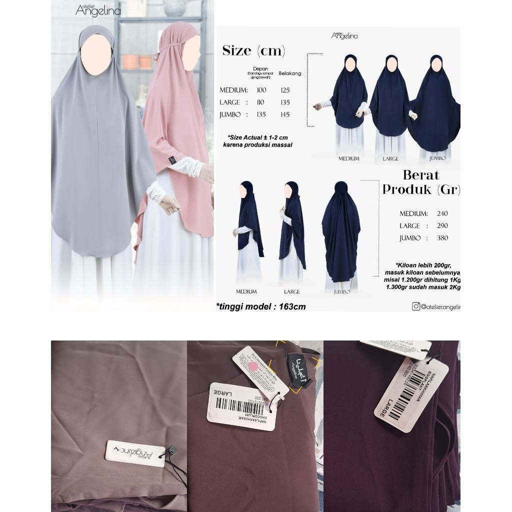 ATELIER ANGELINA/atelier angelina/khimar/nafila khimar/daily khimar/dailyV khimar