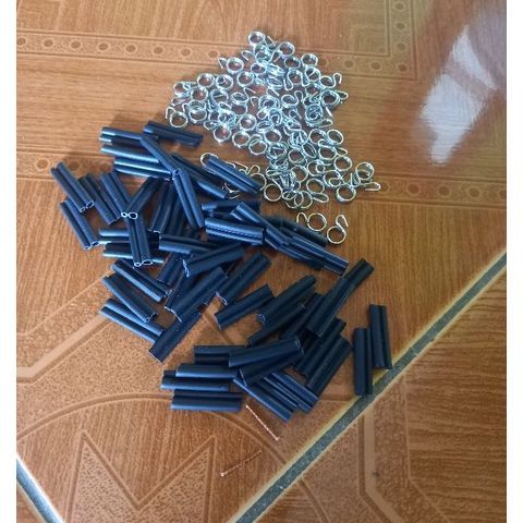 KLEM + RING 8 BAHAN UNTUK JERAT RACIK GANTUNG RUAK2 ISI 100PCS