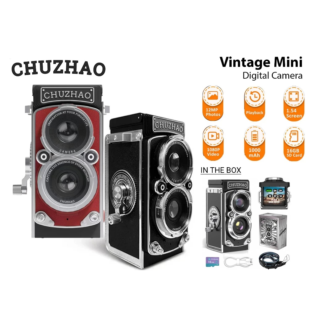 Chuzhao Twin-Lens Reflex TLR Camera Vintage Mini Digital The Original M1