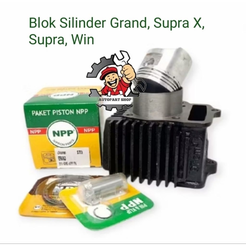 Blok Silinder komplit Grand, Supra X, Supra lama, Win 47100-GN500- NPP SBK