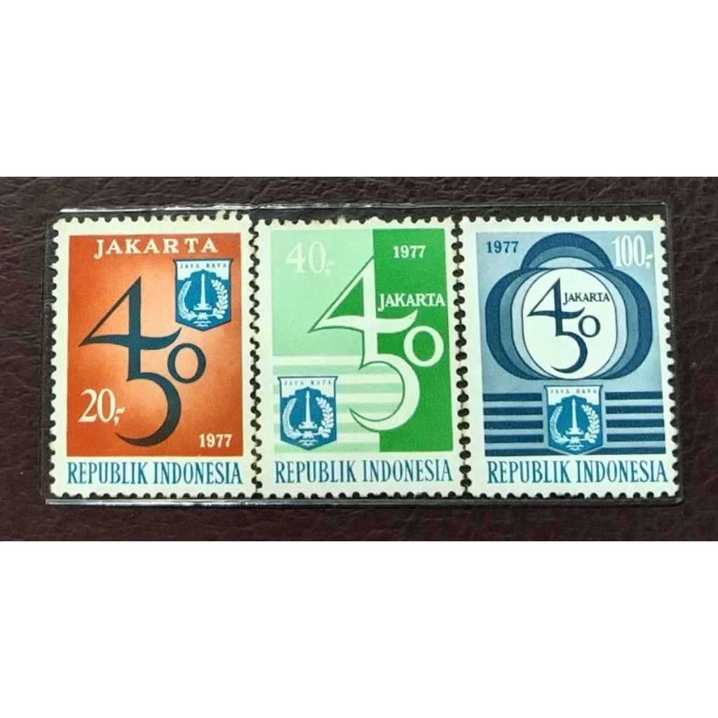 Prangko lawas RI Set Lengkap Jakarta 450 Tahun 1977