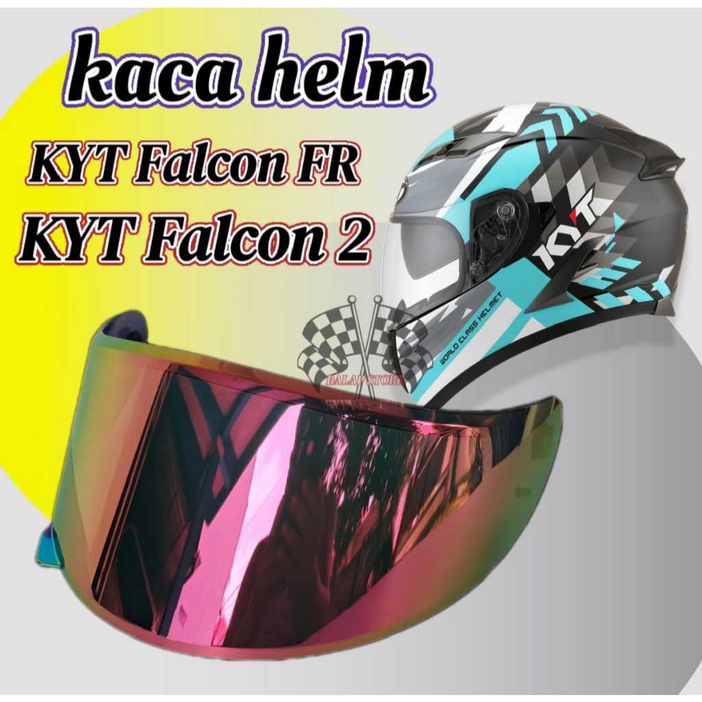 Kaca visor helm KYT Falcon fr, visor helm kyt falcon 2 pnp