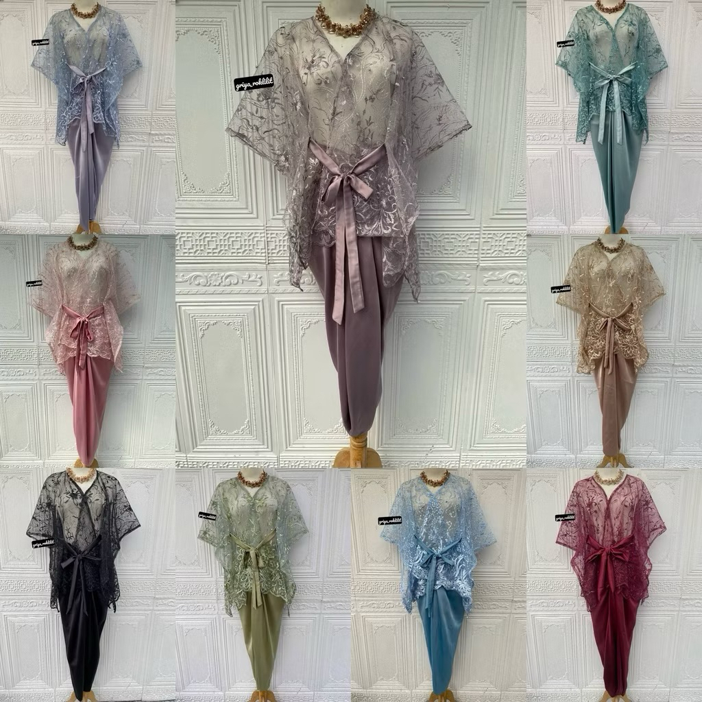 AZ . Fashion | KEBAYA SET ROK | KEBAYA BROKAT | pesta | Wisuda