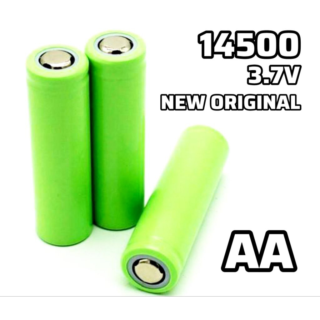 Baterai AA 3.7V Rechargeable 14500 4.2V Cas Baru Original A2