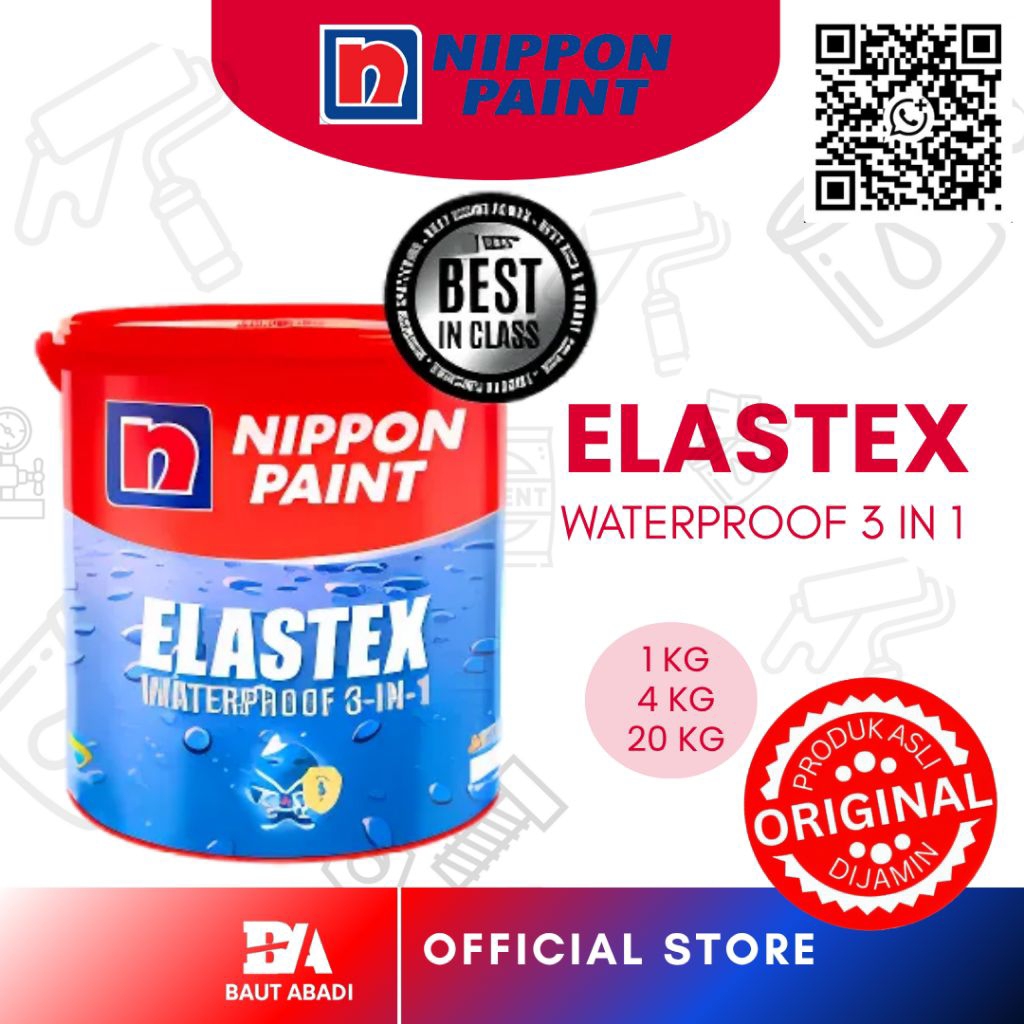 Cat Tembok Nippon Paint Elastex - 03 25 kg