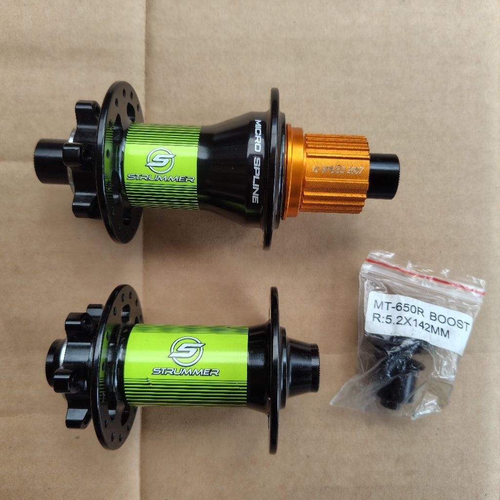 NEW Hubset BOOST 2in1 TA Boost dan QR Boost STRUMMER MT-650 Microspline Hub Freehub STRUMMER Boost T