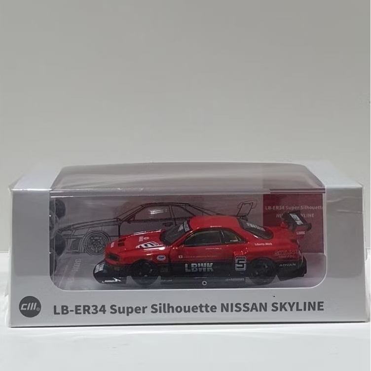 CM Model LB-ER34 Super Silhouette Nissan Skyline Red