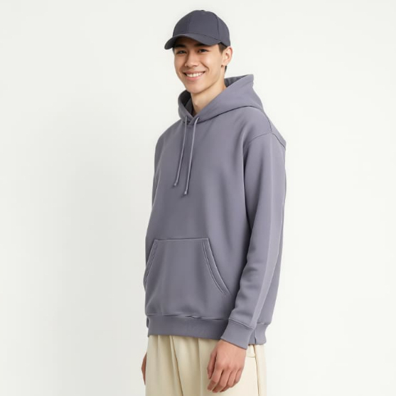 Spasmodic - Sweater Hoodie Polos Abu Denim