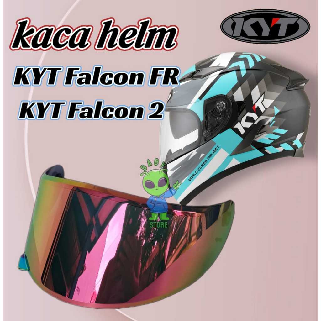 Kaca visor helm KYT Falcon fr, visor helm kyt falcon 2 pnp