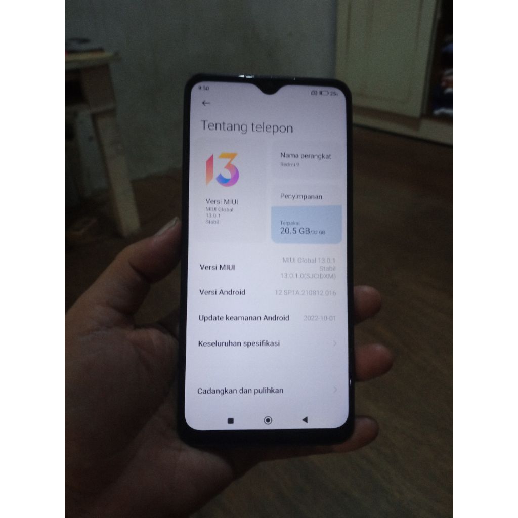 Lcd Xiaomi Redmi 9 Original Copotan
