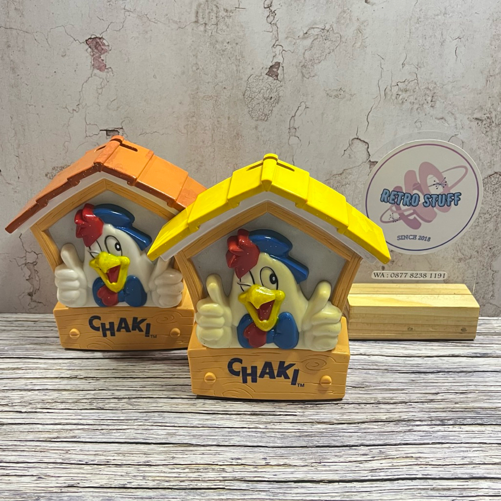 Figure Coin Bank Chaki Kfc Classic Vintage Rare Item