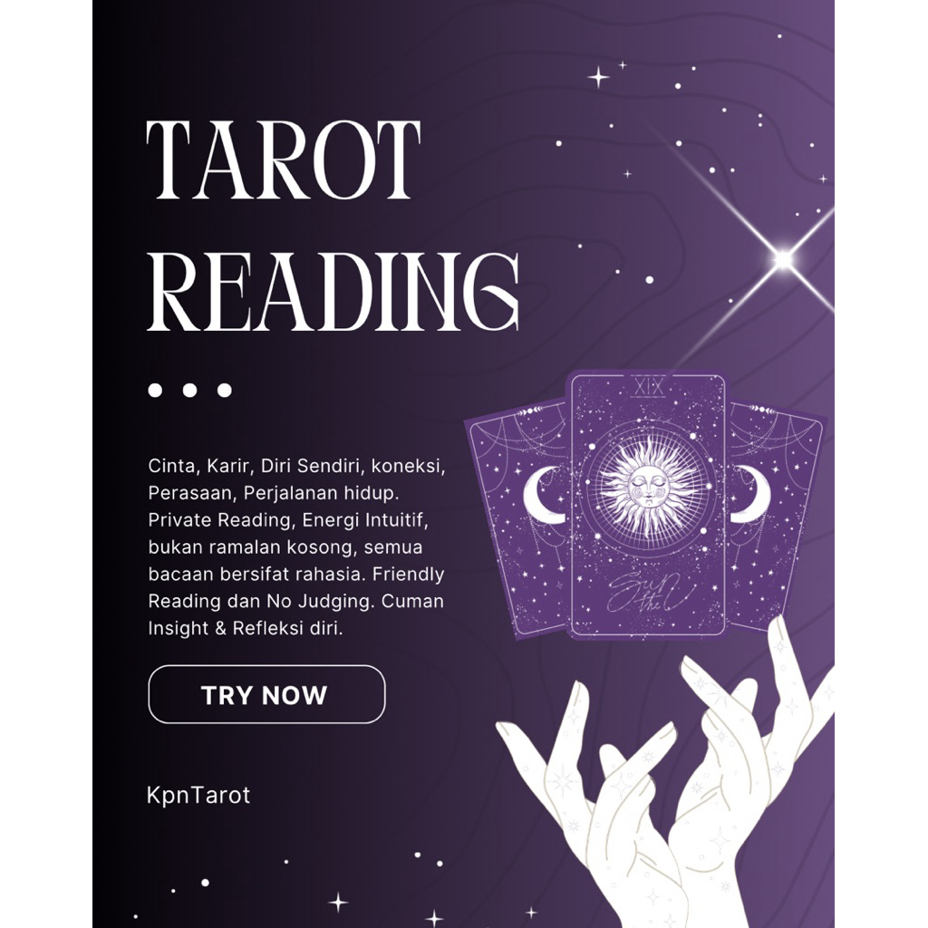 Tarot Reading Personal Akurat & Cepat | Cinta,Karir,Rejeki, dan kehidupan | by:Kpn