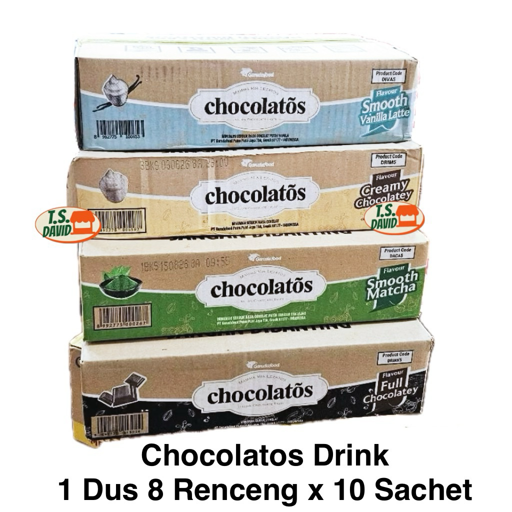 Chocolatos drink 1 Dus/Karton isi 8 Renceng x 10 Sachet