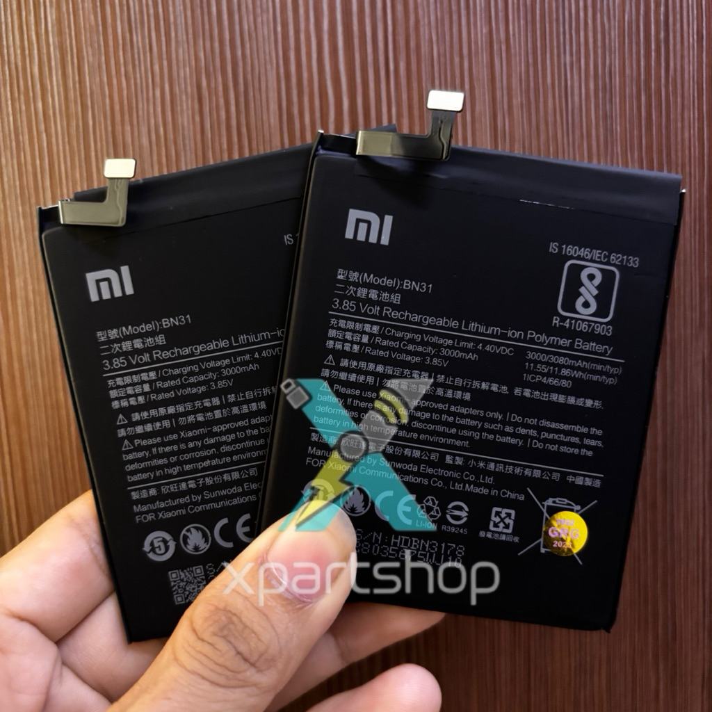 Battery Batre Batrai XIAOMI BN31 Original Hp Xiaomi REDMI S2 / REDMI Y2 Baterai Tanam BN 31