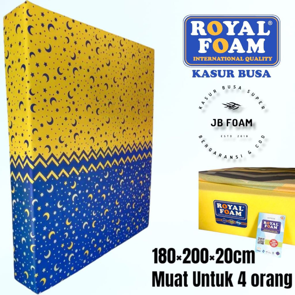 Kasur Busa Royal Foam D16 Tebal 20 cm Anti Kempes Terlaris