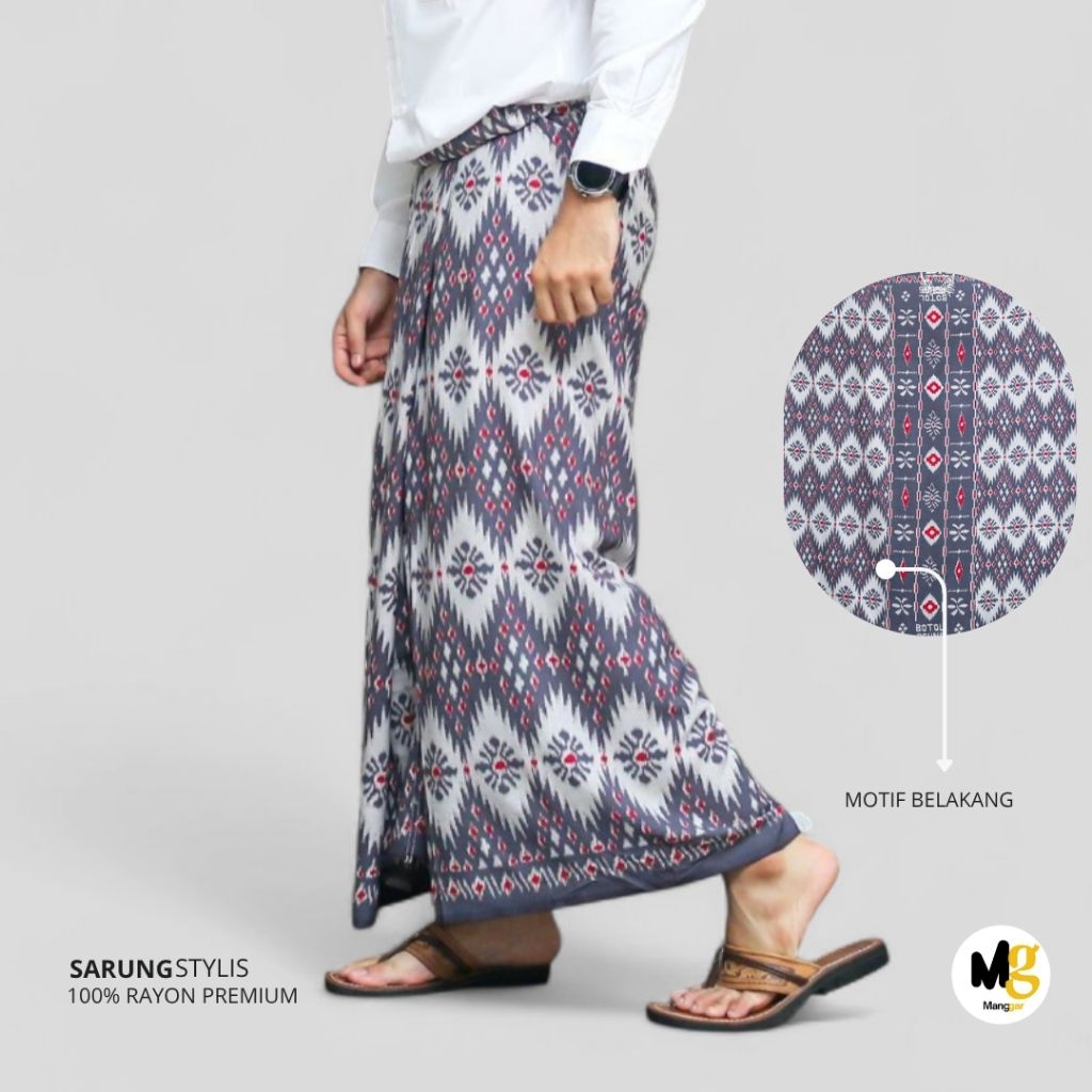 Sarung Goyor Pria Premium Original 100% New Series Terbaru Motif  Manggar Elegant / SARUNG GOYOR BAB