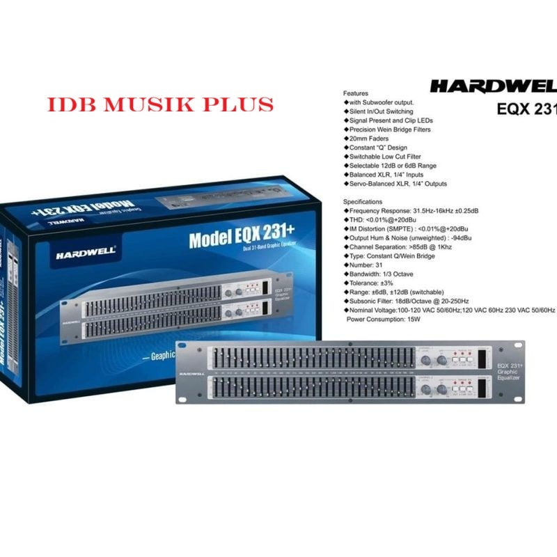 Equalizer Hardwell EQX231+ EQX 231+ Equaliser Original