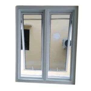 Kusen+jendela 2daun aluminium kusen 3inch kaca 5mm bisa custom ukuran free packing