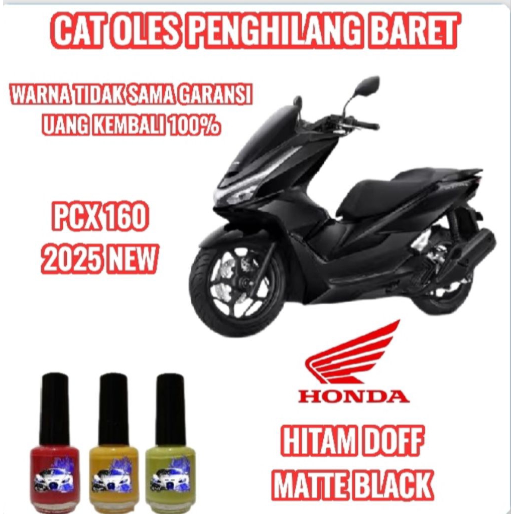 CAT OLES PENGHILANG BARET MOTOR HONDA PCX 160 MATTE BLACK/HITAM DOFF 2025 NEW TERMURAH