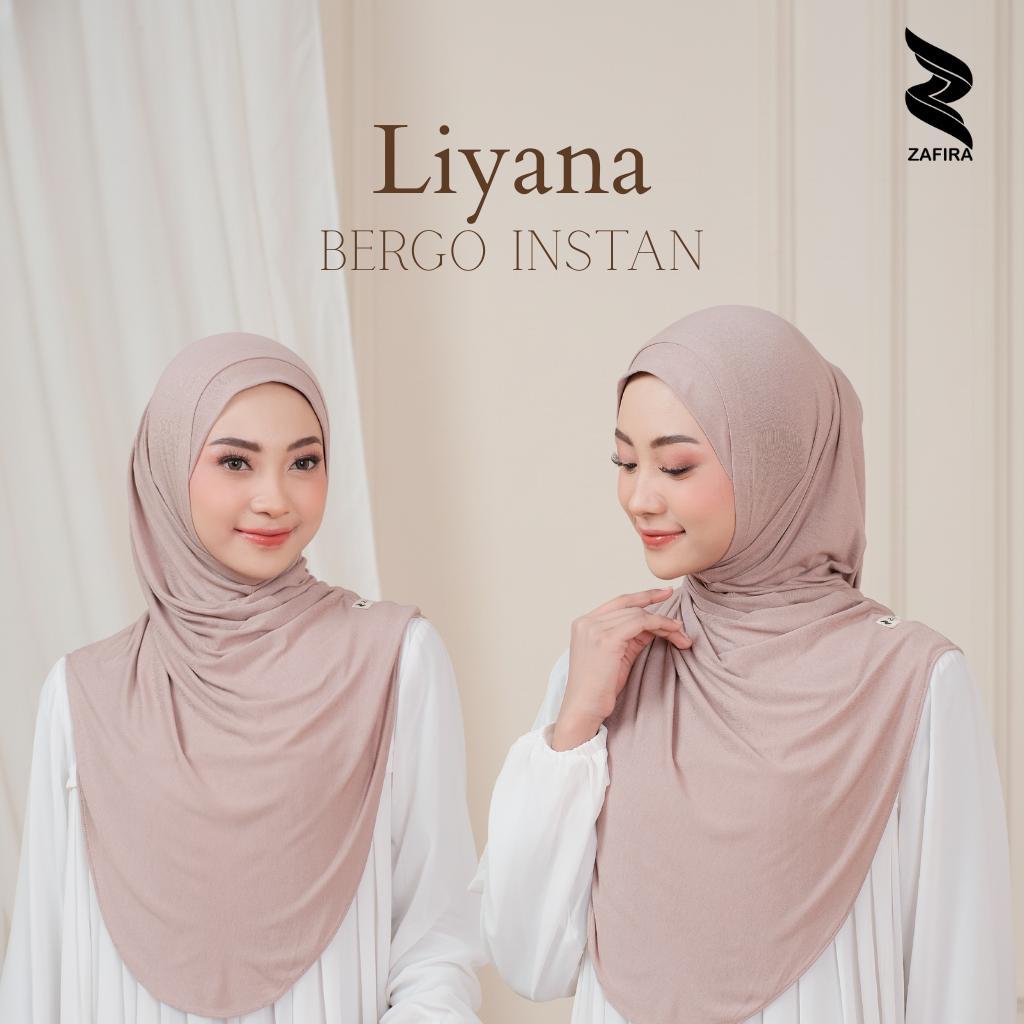 Zafira - Jisoo Hijab Liyana Bergo Instan Syar'i Hijab Kaos Rayon Premium