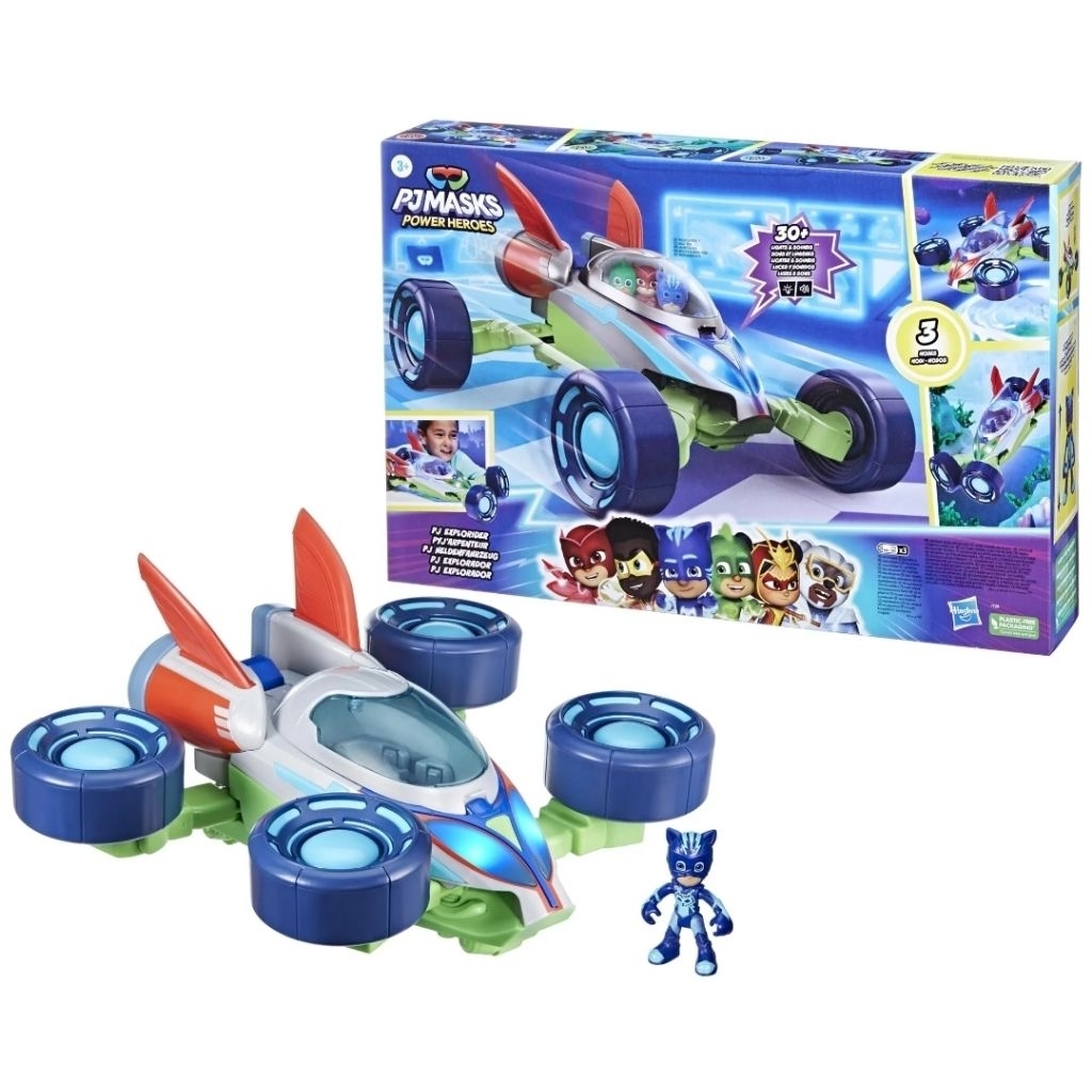 [BIG SIZE] PJ MASKS PJ HEROES EXPLORIDER CATBOY ORIGINAL HASBRO MAINAN MOBIL MOBILAN CAT BOY