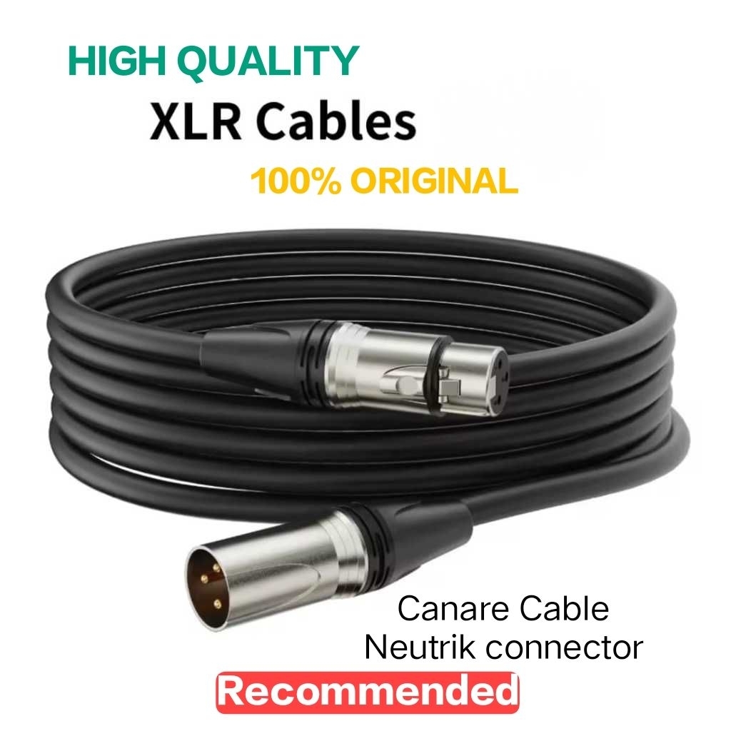 Kabel XLR Mic Canare / Kabel Microphone / Kabel Audio / Canare Original/ Neutrik Original / Kabel XL