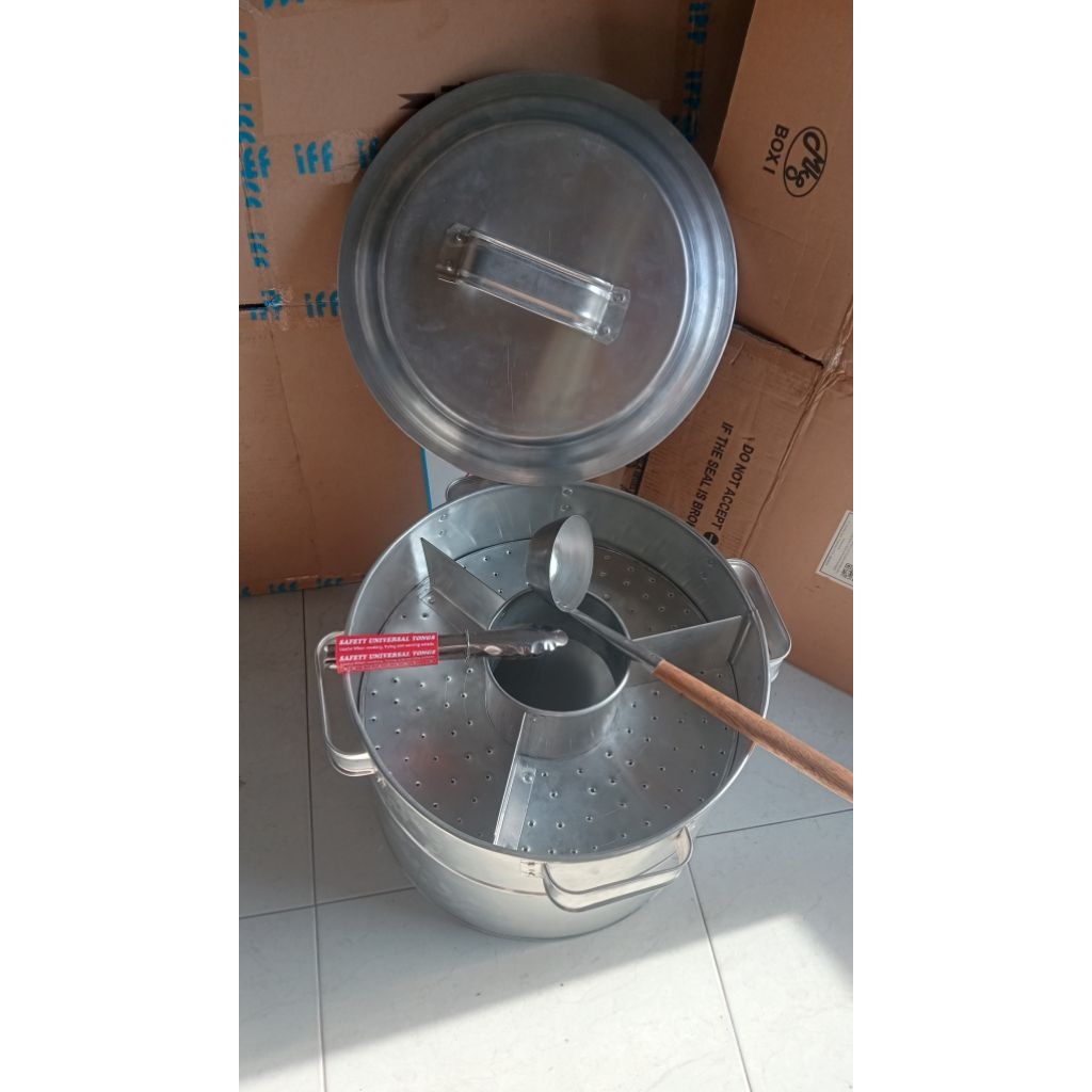 dandang pentol/dandang bakso malang ukuran diameter 40cm tinggi 30cm alumunium