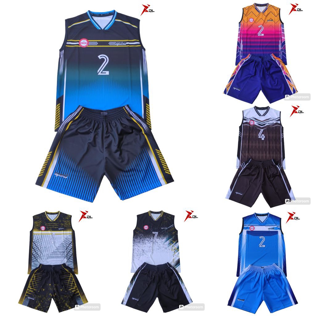 Kaos stelan singlet Volly Pria/Jersey stelan singlet voli cowo/Kaos voli/Baju Voli