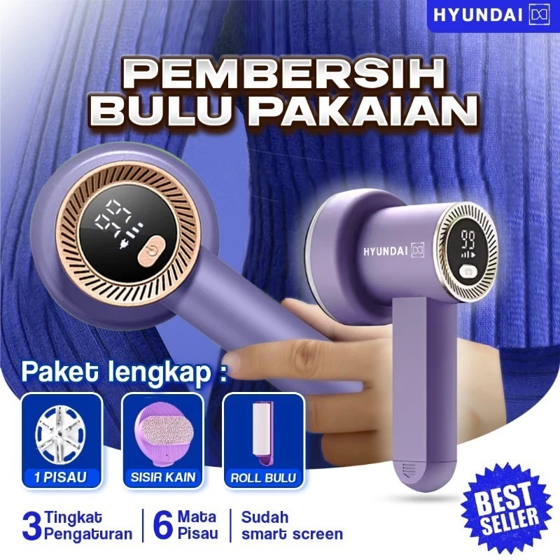 HYUNDAI - Pembersih Bulu Pakaian, Alat Pembersih Bulu Baju Elektrik, Penyedot Bulu Pakaian, Pembersi