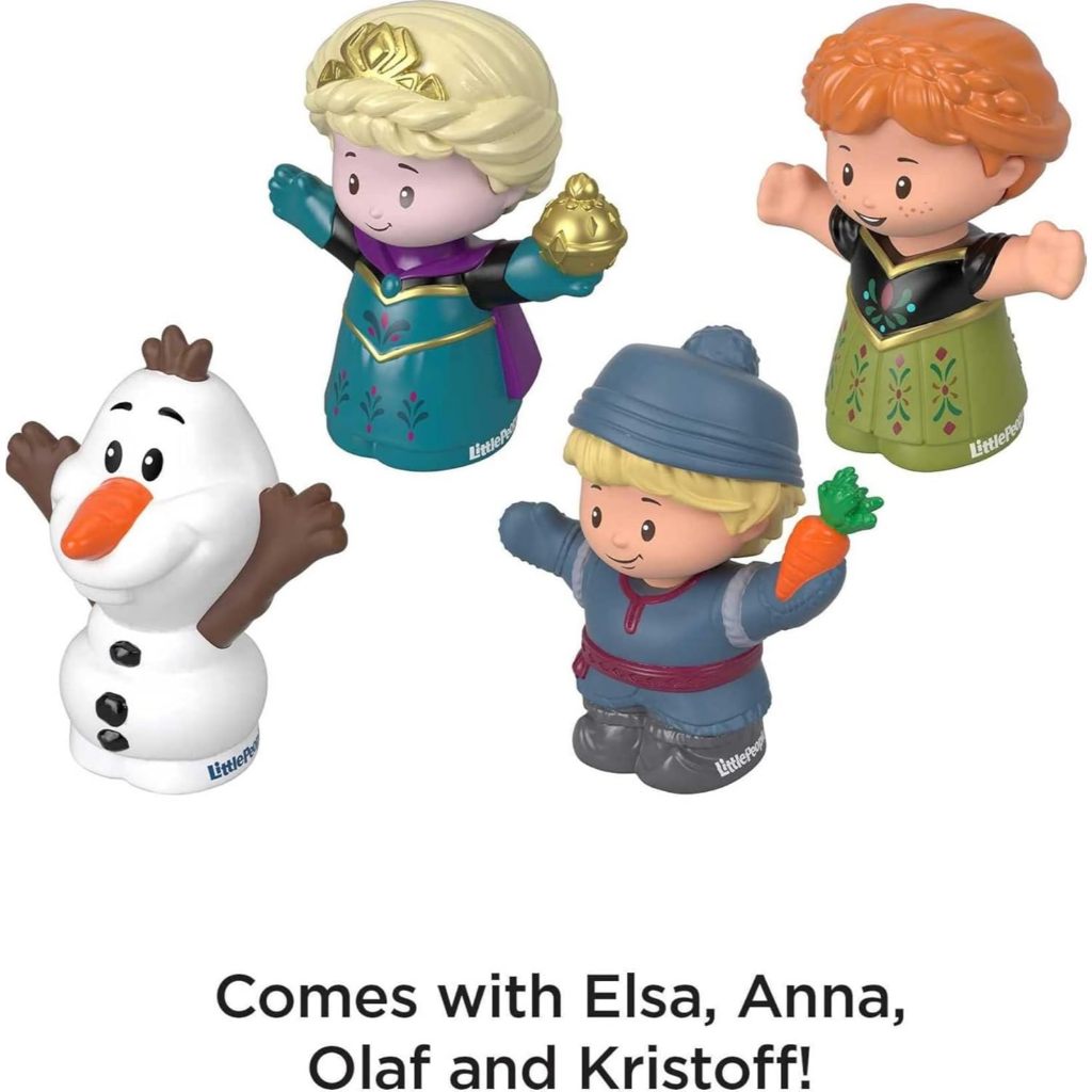 Fisher-Price Little People Toddler Toys Disney Frozen Elsa & Friends Figure Set with Anna Kristoff &