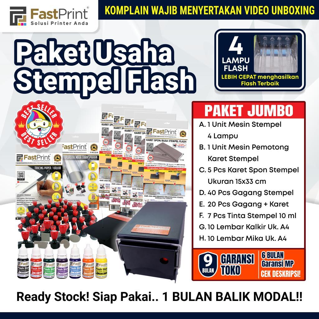 Paket Mesin Stempel Warna Jumbo 4 Lampu Lengkap