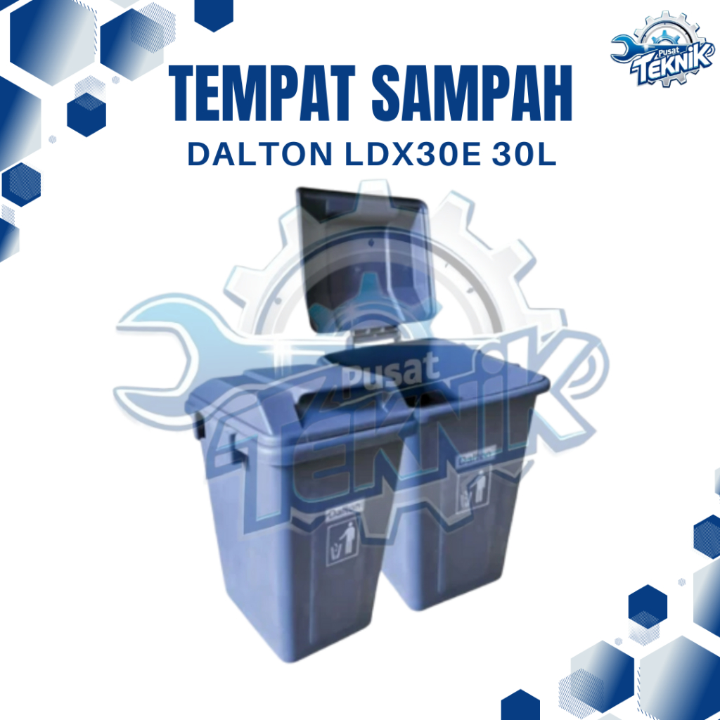 Tempat Sampah Dalton 30Liter / LDX30E / Tong Sampah Dalton – Abu-abu