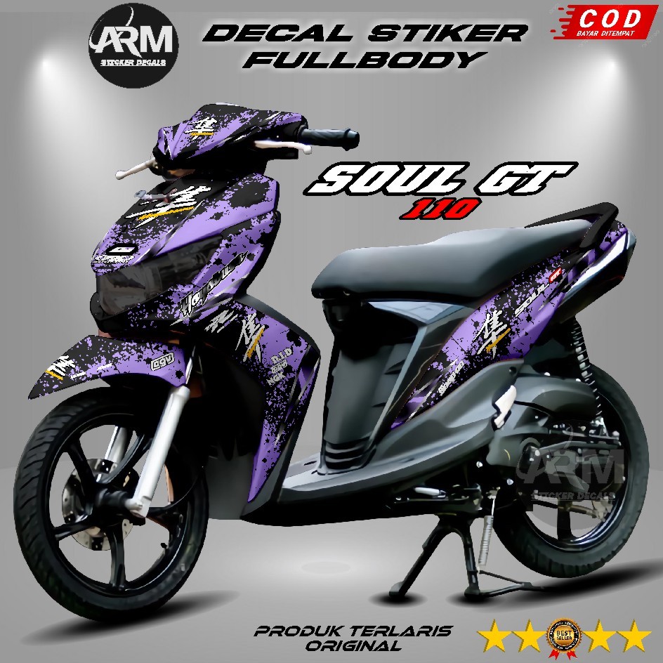 Decal Variasi Soul GT 110 Fullbody / Stiker Soul GT 110 Motif Hayabusa