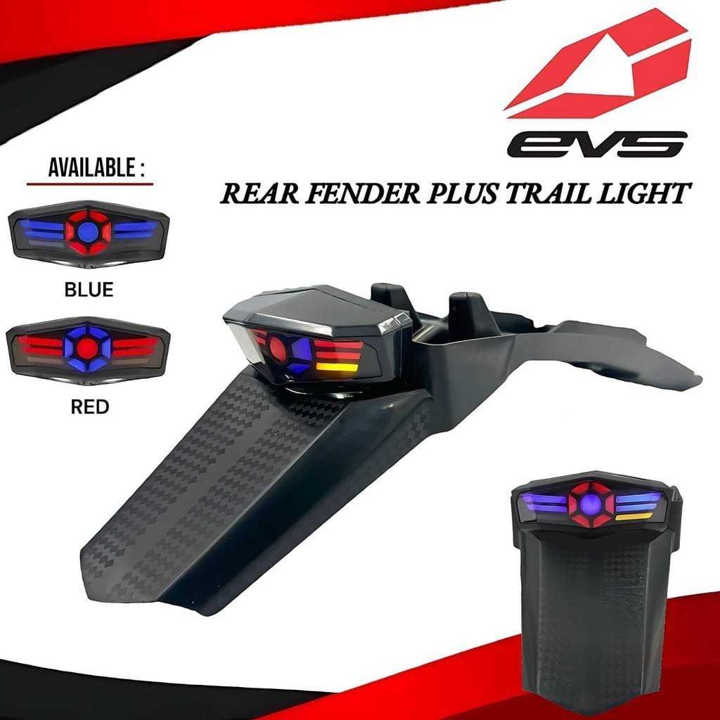 SPAKBOR BELAKANG + STOPLAMP BLUE / UNDERTAIL CRF 150 (EVS)